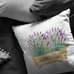 Watercolor Lavender Pillow