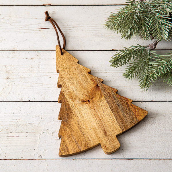 Christmas tree shaped wooden board