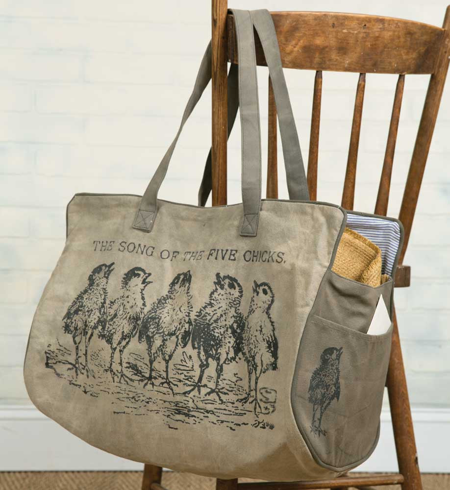 canvas five chicks weekender bag