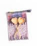 Hand-Carved Olive Wood Heart-Shaped Teaspoons, Set of 2