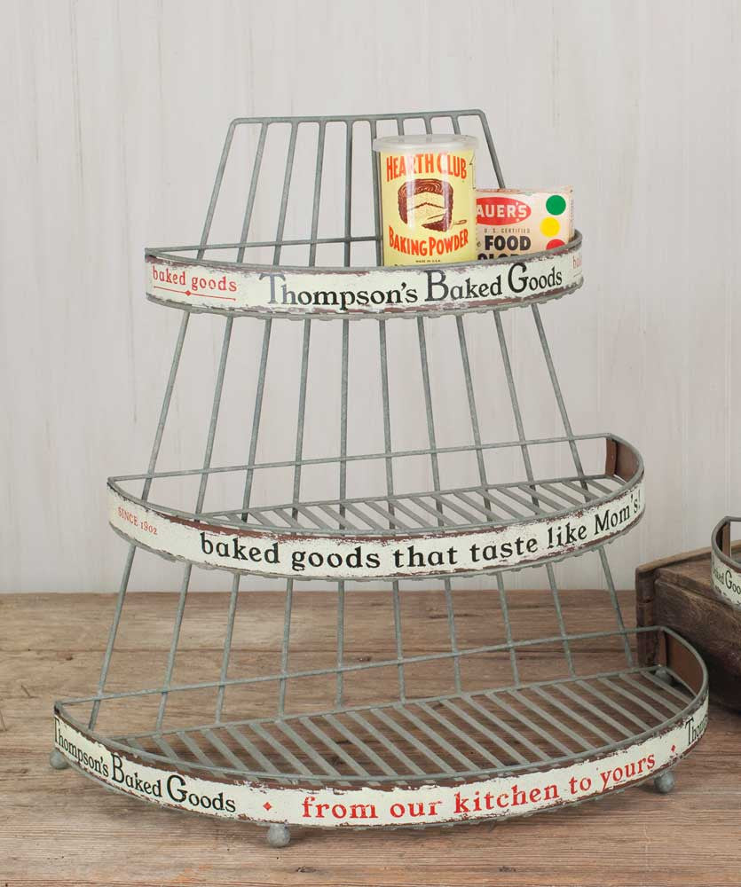 CLEARANCE! Vintage Style Grocery Store Baked Goods Rack