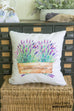 lavender throw pillow
