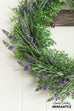 artificial lavender wreath