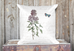 Vintage Lilac Botanical Pillow
