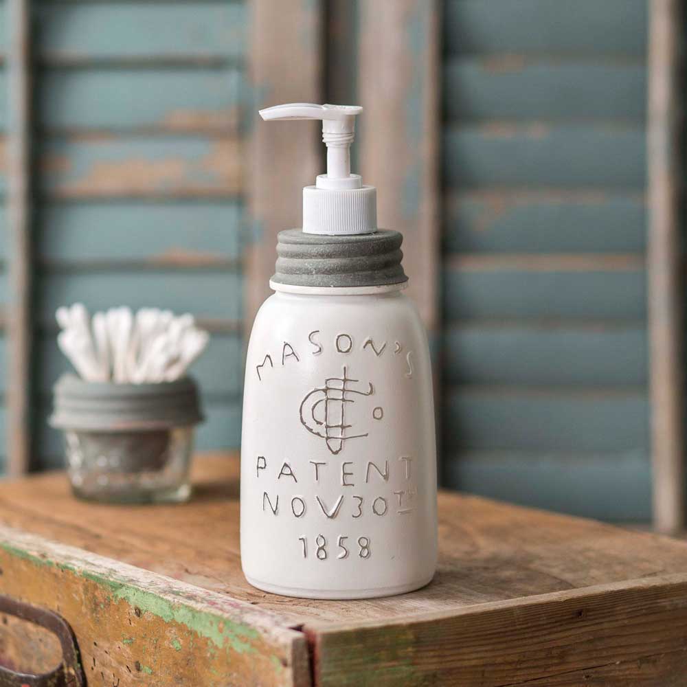 farmhouse style mason jar soap dispenser