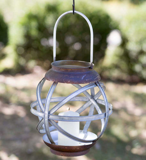metal farmhouse candle lantern