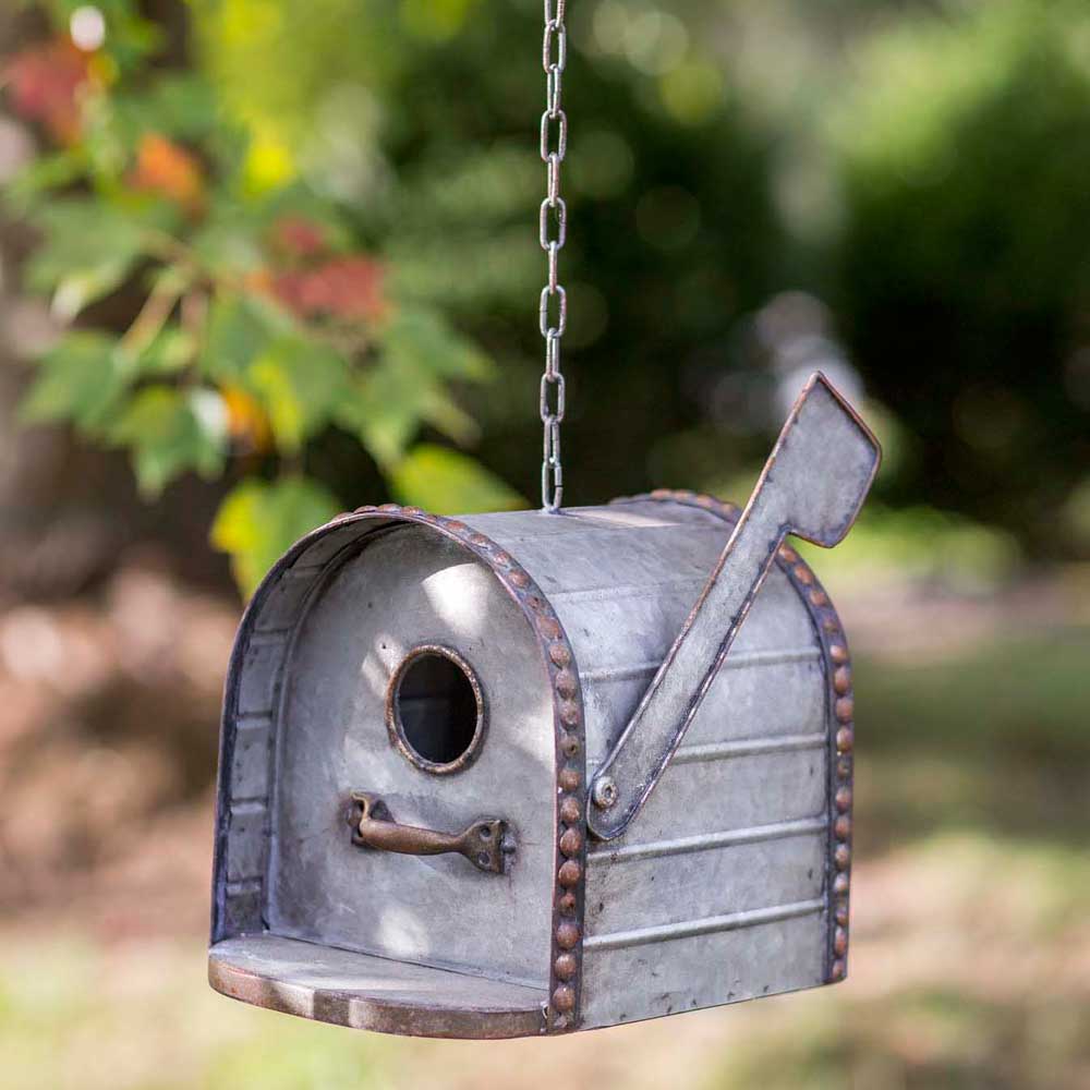 metal mailbox birdhouse