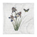 Vintage Iris Botanical Pillow Cover