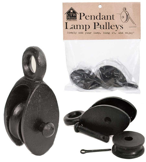 pulley for pendant lamp light farmhouse industrial style