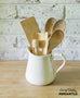 reproduction vintage white stoneware creamer pitcher