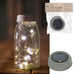 solar powered glass jar lid with fairy lights