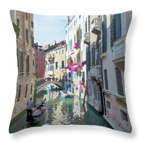 Venice In The Afternoon - Throw Pillow