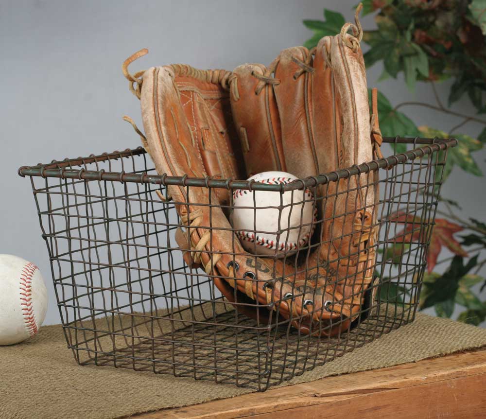 farmhouse wire storage basket