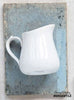 small white ironstone pitcher